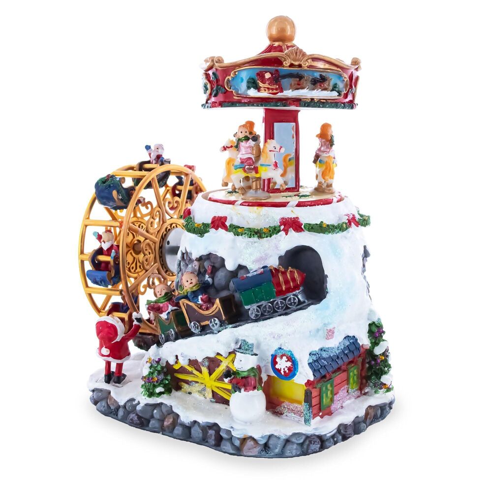 7050 Musical Christmas Figurine with Rotating Motion